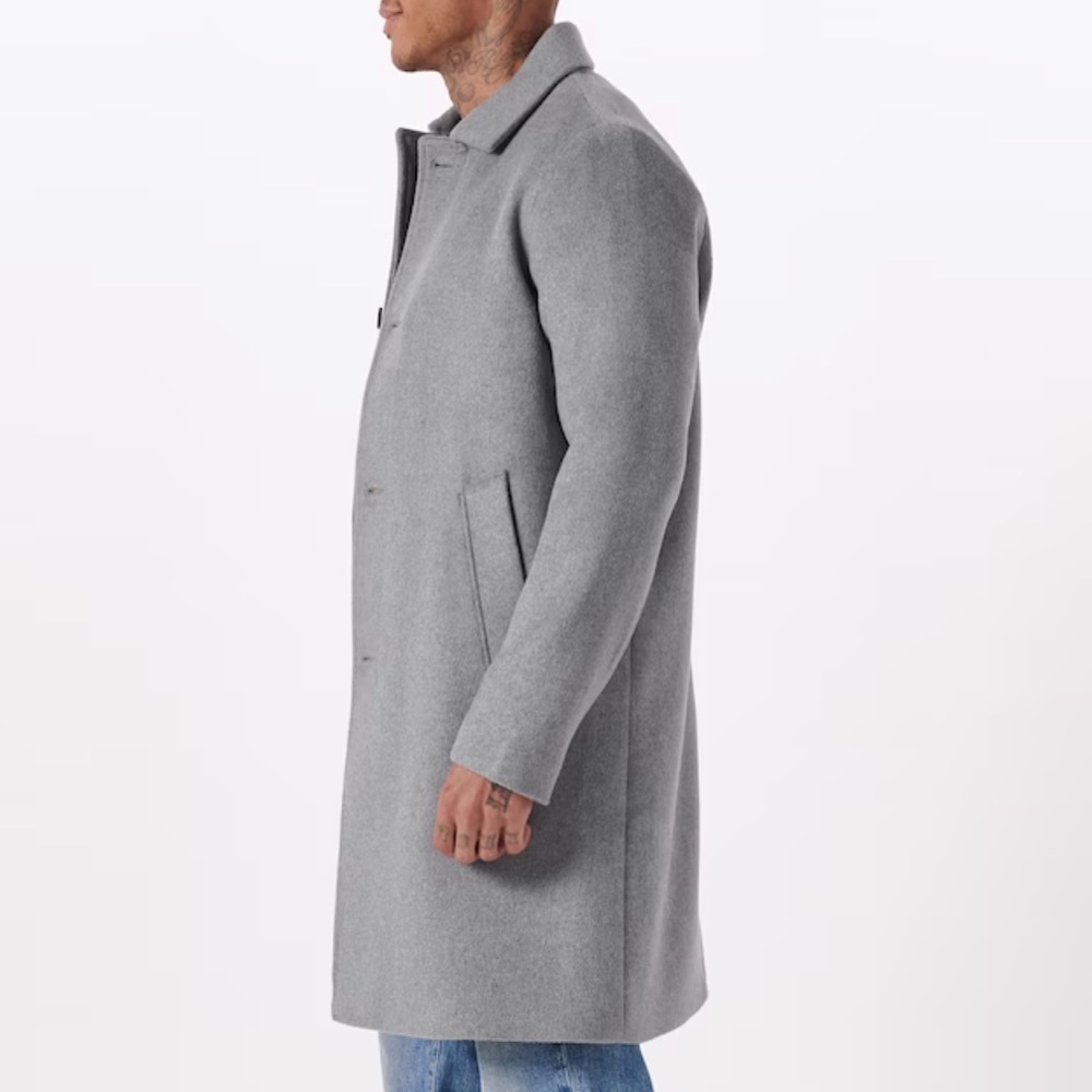 Abercrombie Wool-Blend Mac Coat - Picture 5 of 8